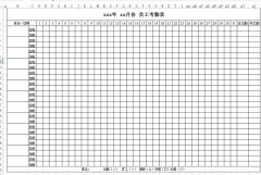 <b>加班考勤表下载_公司工厂加班考勤表格式_模板