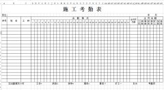 <b>建筑施工考勤表下载_建筑施工考勤表格式_模板